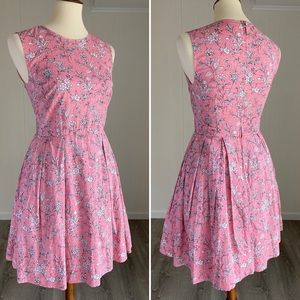 BEAUTIFUL Graphic Floral GAP Dress Pink w/ POCKETS
